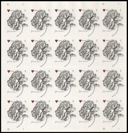 Vintage Rose Pane Wedding Forever Postage Stamps