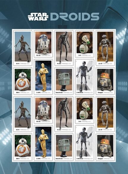 Star Wars Droids Forever Postage Stamps