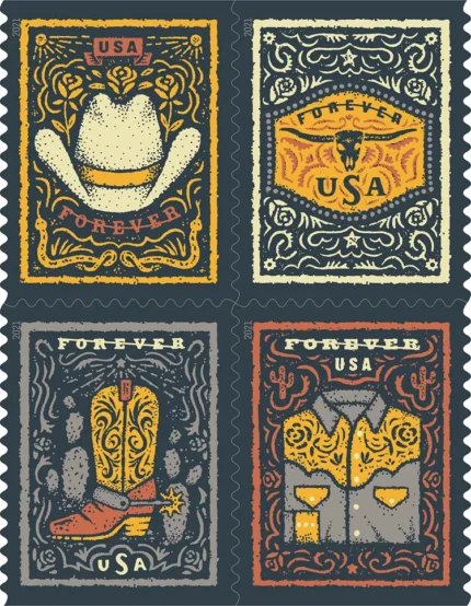 (2021) Western Wear Forever Postage Stamps