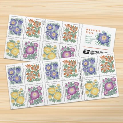 (2022)  Mountain Flora First-Class Forever Stamps