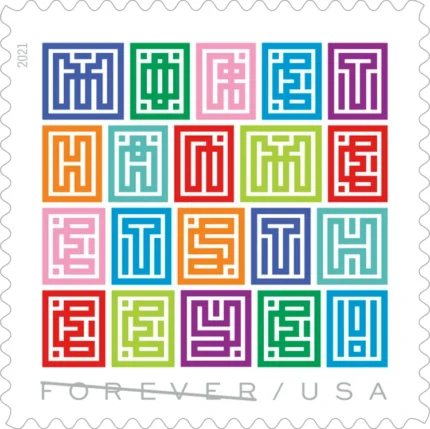 (2021) Mystery Message Forever Postage Stamps